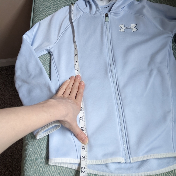 Girls Under Armour Zip Front Hoodie - Picture 8 of 10